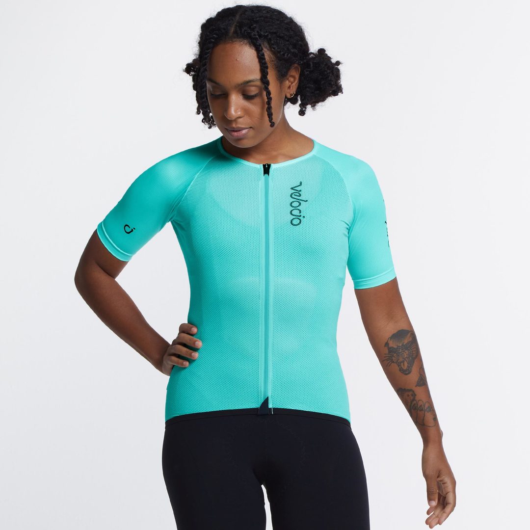 VELOCIO Radiator Mesh Women Jersey - Celeste-Women Jerseys-