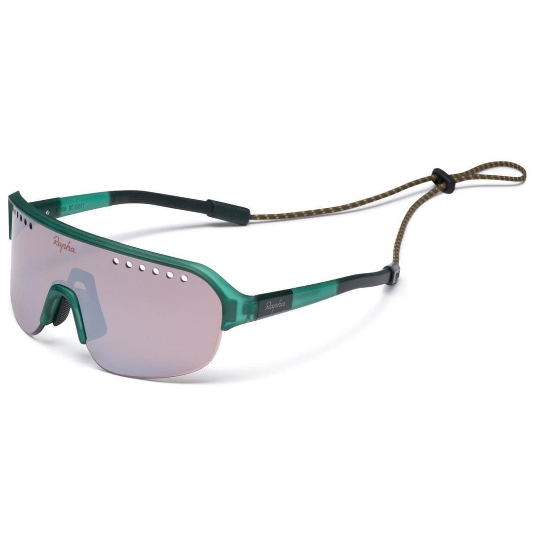 RAPHA Explore Glasses - BGR Green Black Mirror Lens-Velodrom