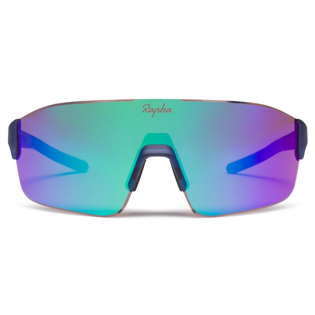 RAPHA Pro Team Frameless Glasses - NVY Navy/Purple Green Lens-Velodrom