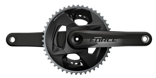 SRAM Force AXS Crankset 2X12s D1 DUB GLS - Carbon Shadow Grey-Cranksets-