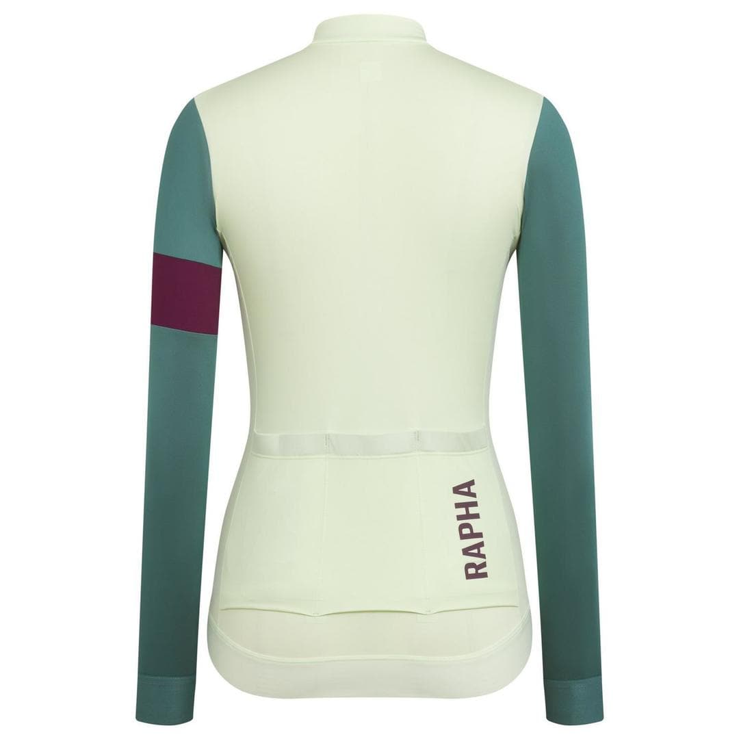 RAPHA Pro Team Training Long Sleeve Women Jersey - LCP Light Green