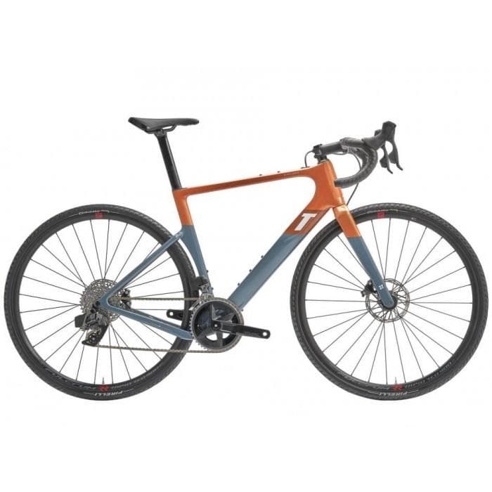 3T Exploro Race Complete Bike Sram Rival AXS 2x - Orange / Grey-Complete Gravel Bikes-29959558