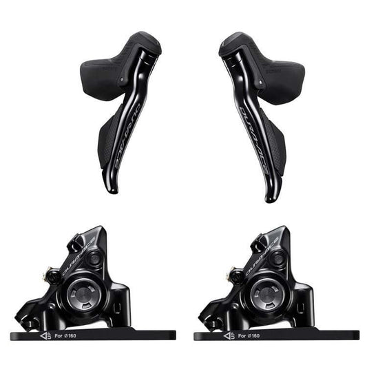 Shimano Dura Ace 12v ST-R9250 Control Levers + Disc Brake Calipers 