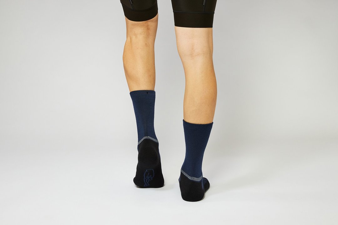 FINGERSCROSSED Socks Merino - Navy-Winter Cycling Socks-