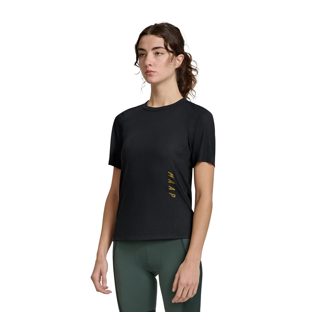 MAAP Alt Road Ride Women Tee 3.0 - Black-Technical T-Shirts-