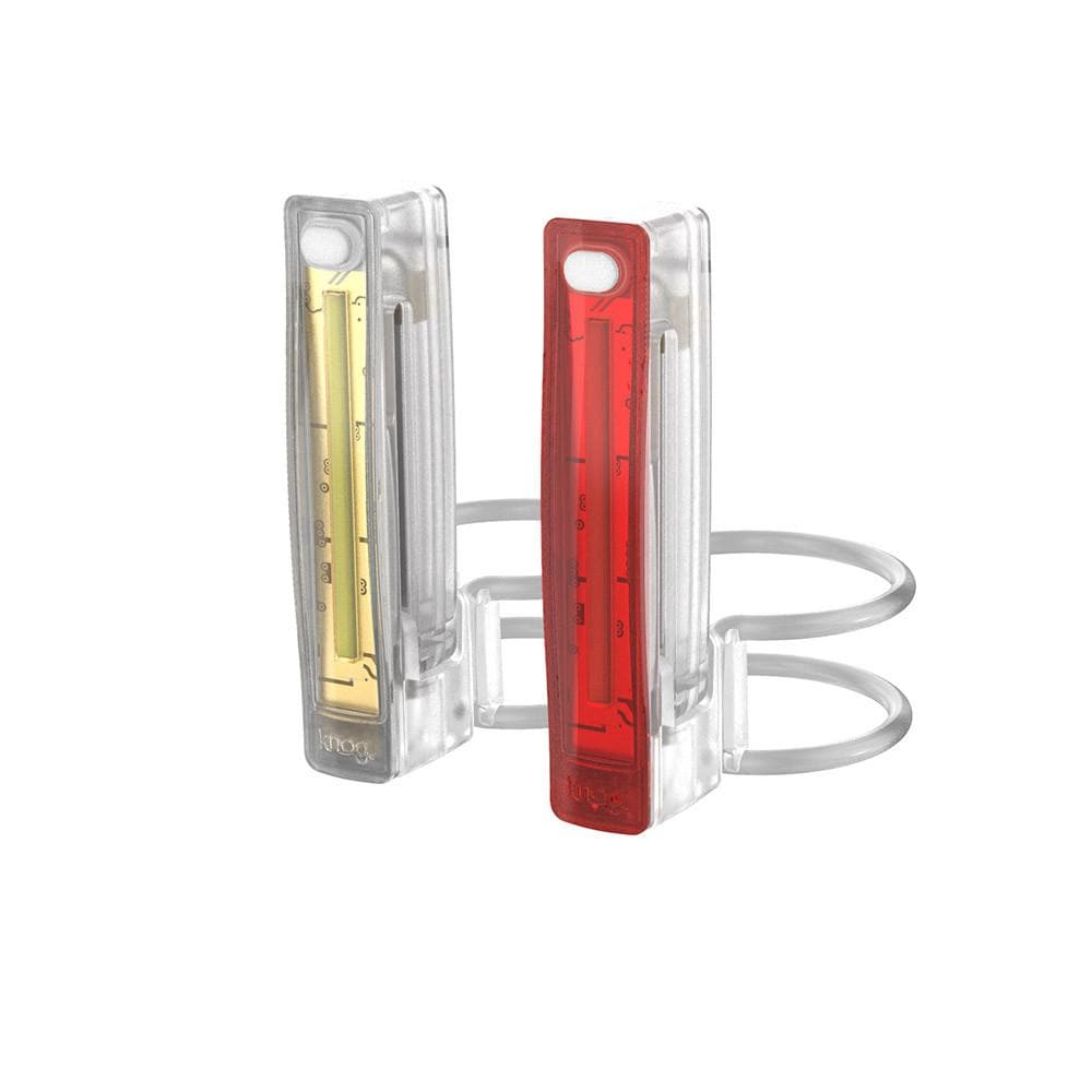 KNOG PLUS LIGHTS TWINPACK - TRANSLUCENT White/Red-Front Lights-9328389027946