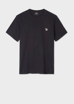 PAUL SMITH Tshirt SS Zebra Logo - Dark Navy-T-Shirts-83803526