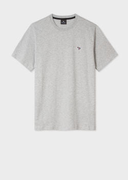 PAUL SMITH Tshirt SS Zebra Logo - Grey-T-Shirts-5057613085790