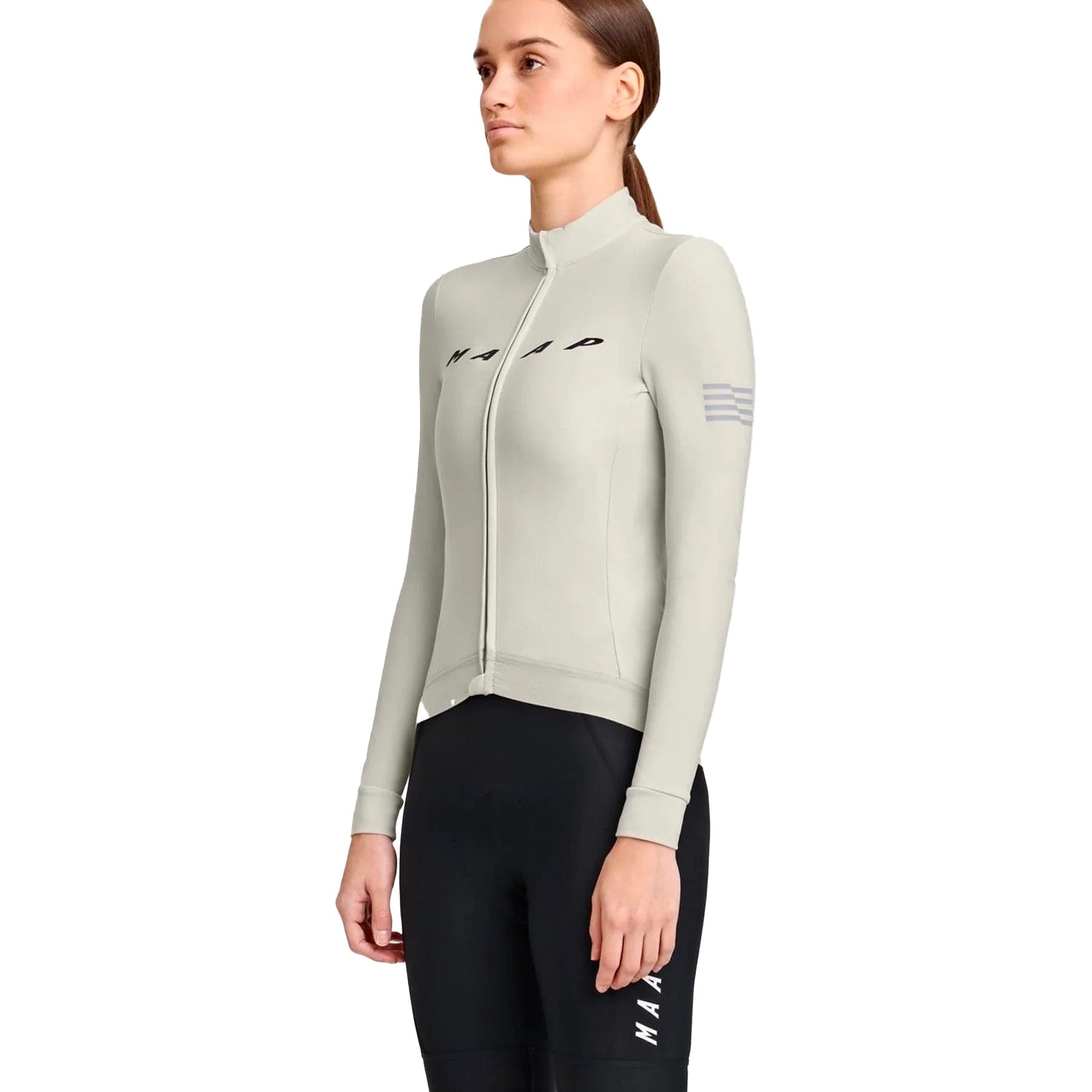 MAAP Evade Thermal LS Women Jersey - Fog AW2022-Women Long Sleeve Jerseys-