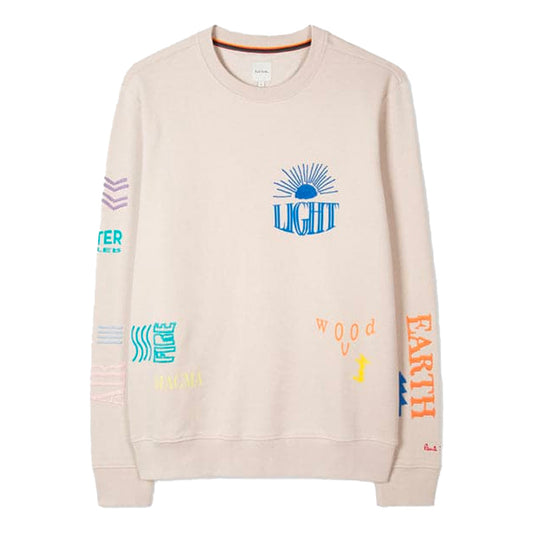 PAUL SMITH Gents Sweatshirt Elements - Beige-Sweatshirts-5059674460271