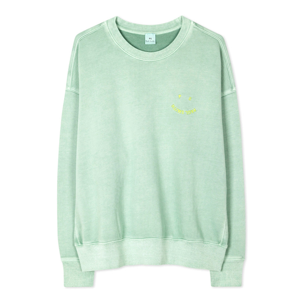 PAUL SMITH Sweatshirt Women PS Happy - Light Pale Green-Sweatshirts-5059970220814