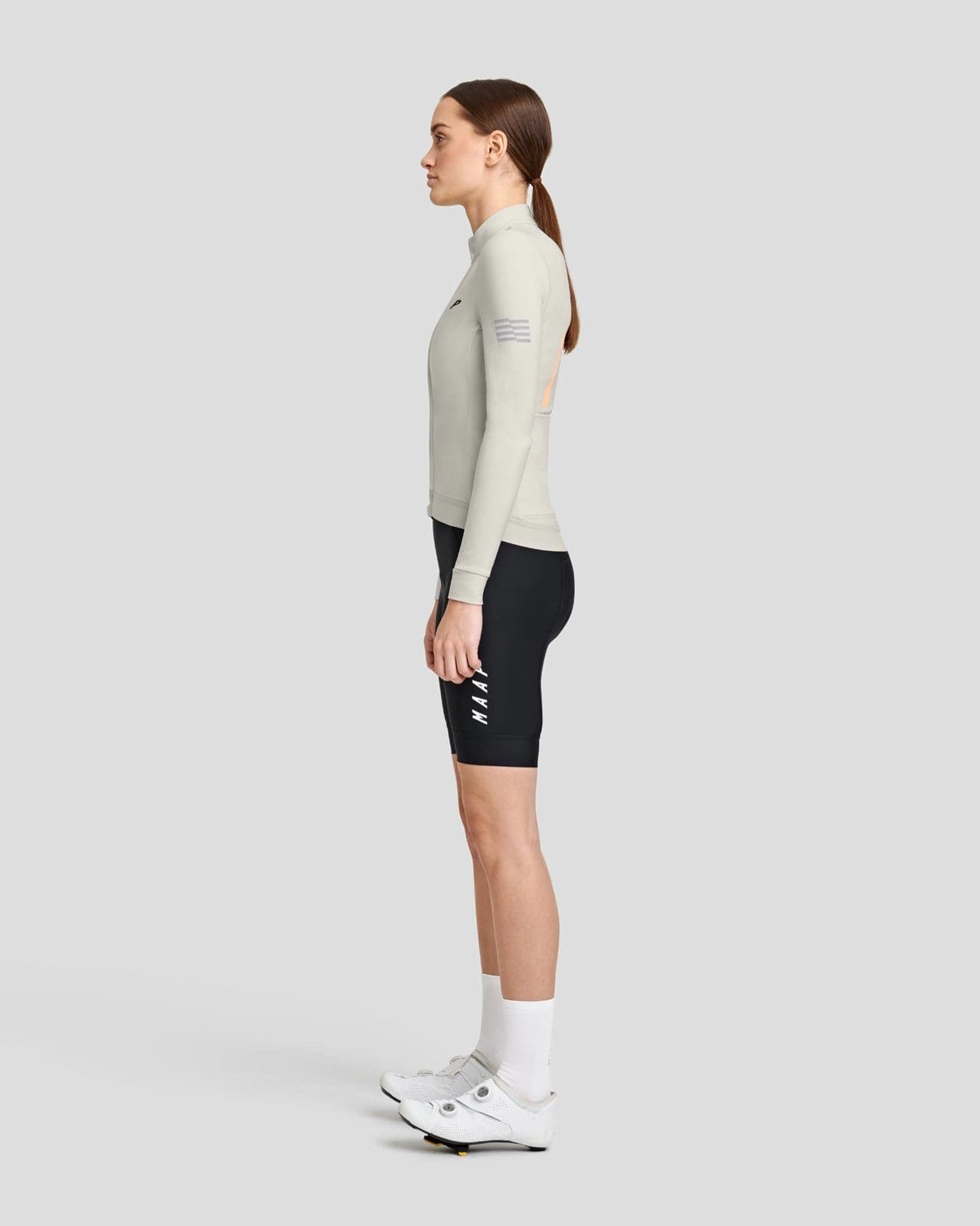 MAAP Evade Thermal LS Women Jersey - Fog AW2022-Women Long Sleeve Jerseys-