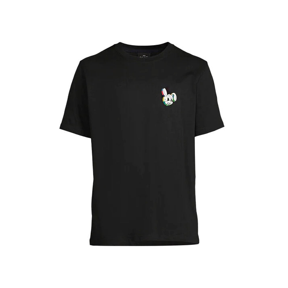PAUL SMITH Tshirt SS Reg Fit Bunny Face - Black-T-Shirts-87003014