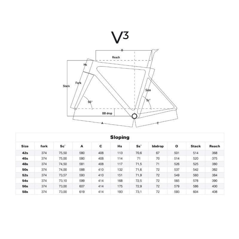 COLNAGO V3 '23 Disc Complete Bike Road Sram Rival AXS Fulcrum Racing 600 - MKRD-Complete Road Bikes-