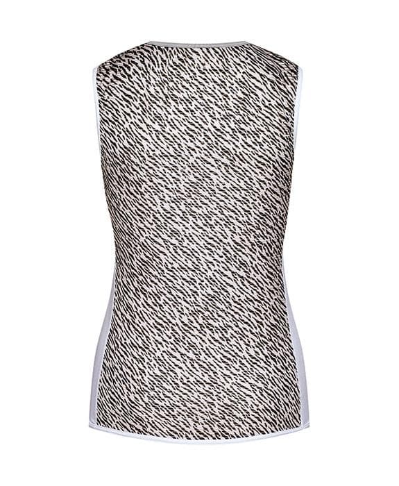 CAFE DU CYCLISTE Women Cecilia Sleeveless Mesh Baselayer - Tiger Default Cafe Du Cycliste 