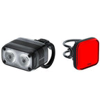 KNOG BLINDER ROAD 600 + MINI SQUARE REAR LIGHTS SET - Black-Lights Kits-9328389030984