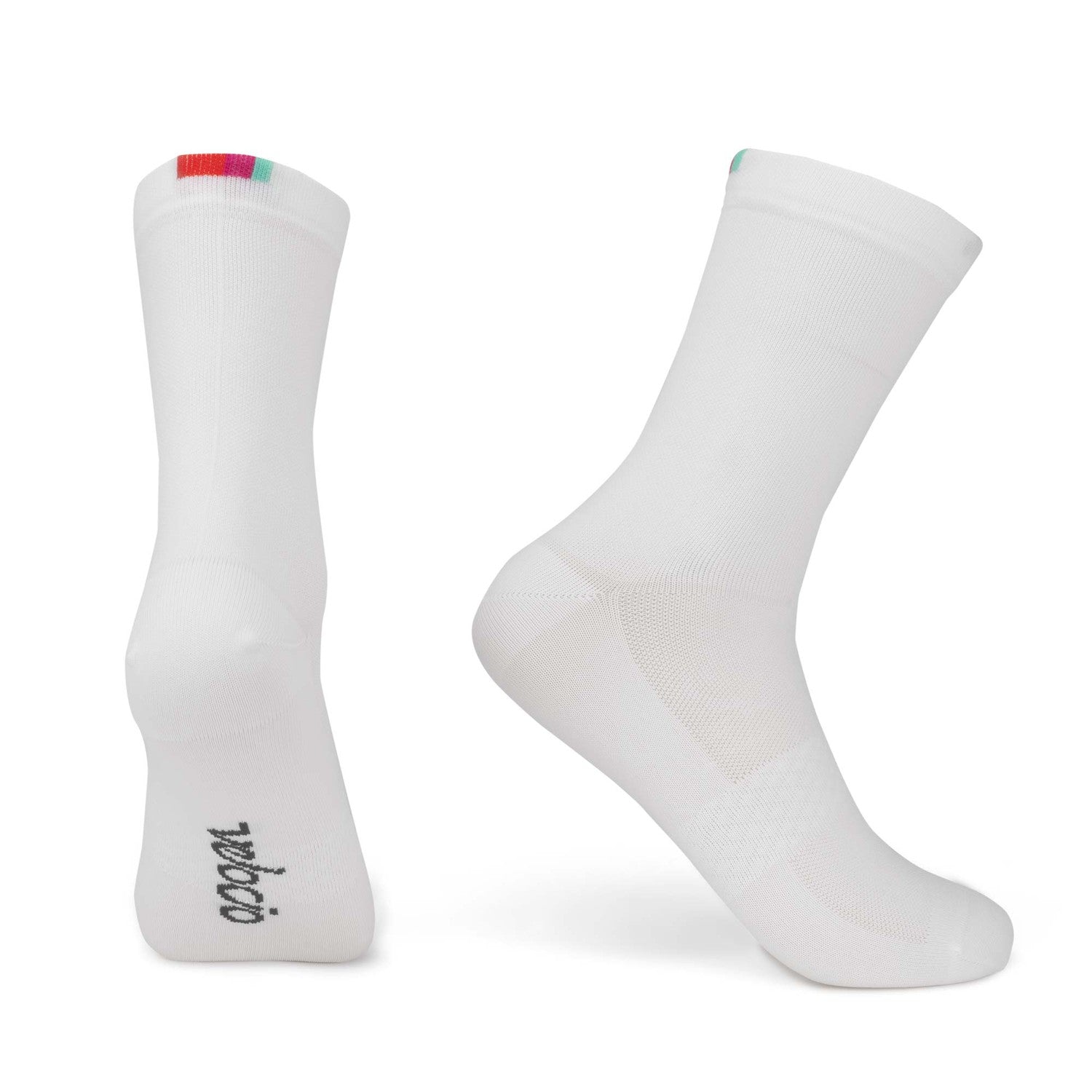 VELOCIO Signature Socks - White-Cycling Socks-