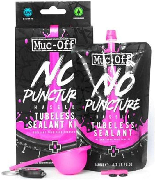 Muc Off NO PUNCTURE HASSLE TUBELESS SEALANT Bio Kit Blister - 140ml-Tubeless Liquid-75833478