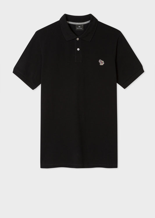 PAUL SMITH Polo Shirt Reg Fit SS Zebra - Black-T-Shirts-5057613095751