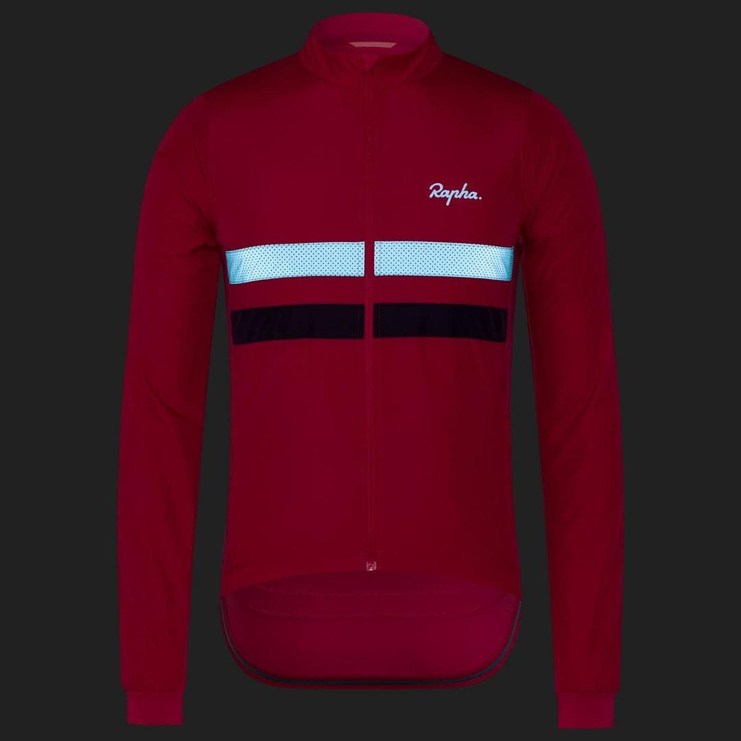 Rapha BREVET LONG SLEEVE JEPSEY ピンク M - ウェア