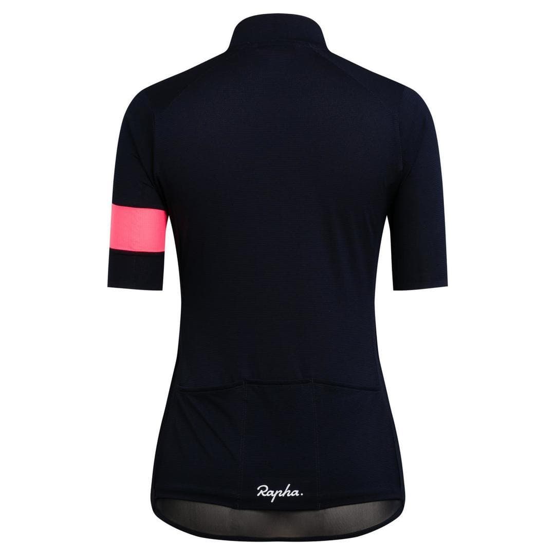 RAPHA Classic Flyweight Jersey Women - DNP Dark Navy/Pink Default Rapha 