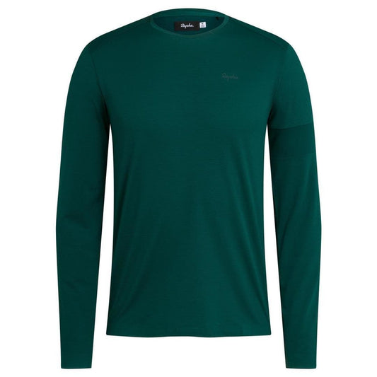 RAPHA LONG SLEEVE TECHNICAL T-SHIRT - Green Default Velodrom Barcelona 