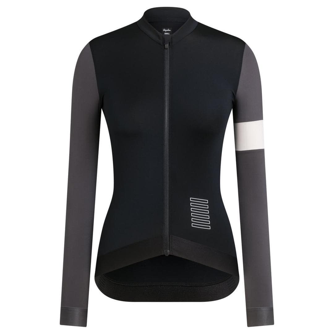 Rapha Pro Team Training Women Long Sleeve Jersey Black- Grey Default Velodrom Barcelona 